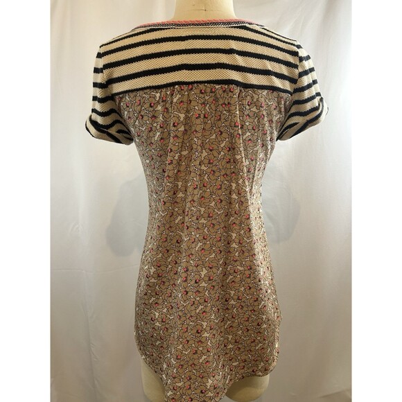 Anthro Akemi Kin Striped Floral Stripe Tipperary Top Size Small - Picture 5 of 9